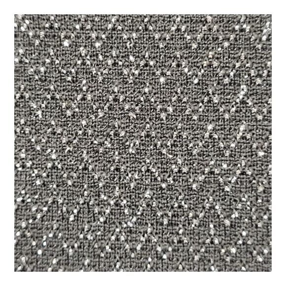 One Clothing Large Jumpsuit Black Silver V-Neck Silver Chevron Pattern Sparkle - Picture 9 of 11